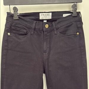 Frame Denim Forever Karlie Black Skinny Jeans